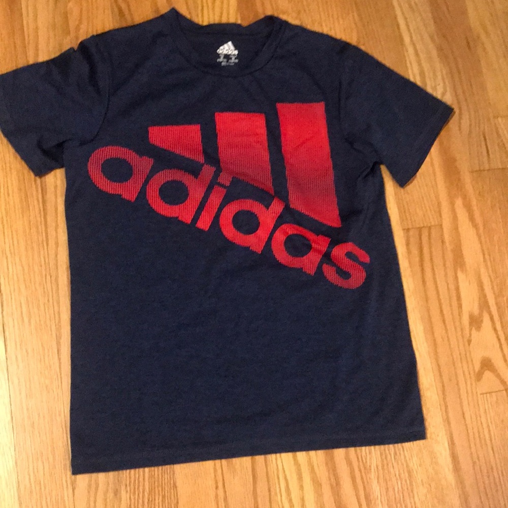 Dark blue adidas youth shirt